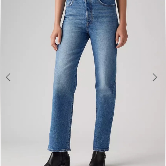 Levi’s ribcage straight ankle 28 Classic Blue Women's Jeans - Picture 2 of 7